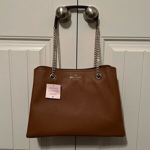 Kate Spade large chain handle tote; Jordyn; NWT